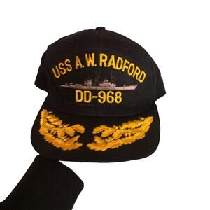 vintage USS A W Radford military SnapBack Hat